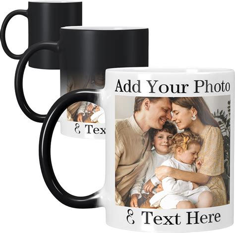 Mug Magique Personnalisé Avec Photo Et Texte Tasse Personnalisable