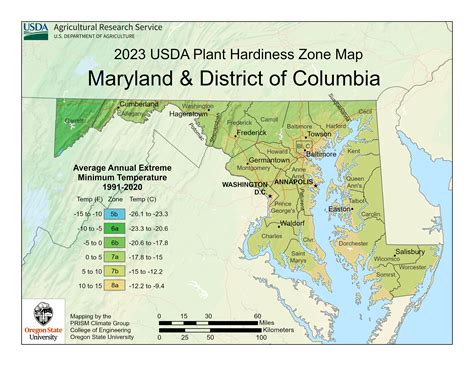 2023 USDA plant hardiness map : r/maryland