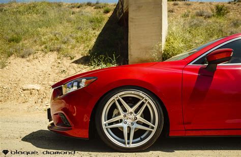 drool car candy red mazda   silver blaque diamond wheels carid
