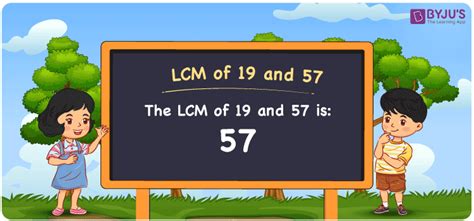 Lcm Of 19 And 57 How To Find Lcm Of 19 And 57