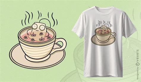 Relaxing Spa Tea T-shirt Design Vector Download