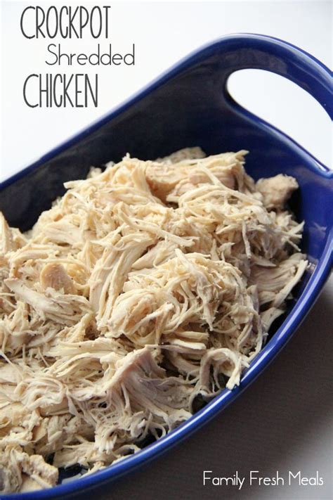 Easy Crockpot Shredded Chicken Recipe I Will Still Use My Ka Mixer To Shred The Chicken