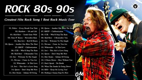 Top Best Rock Playlist Top 20 Rock Songs 80s And 90s