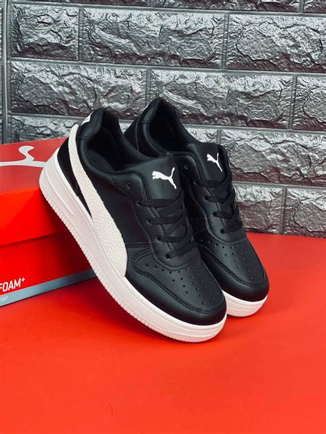 Кроссовки Puma Classic Black White Женские Кроссовки Пума Классик Черно ...