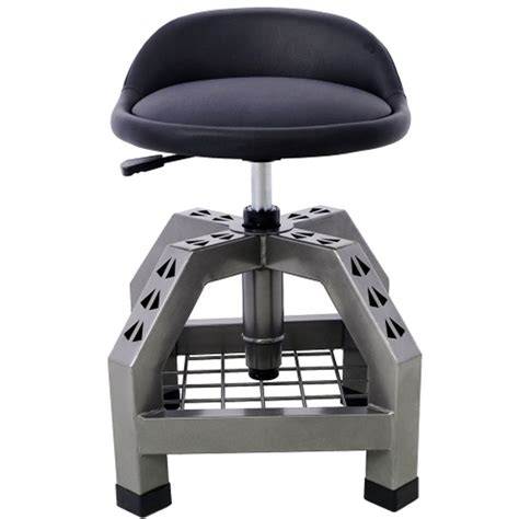 Pneumatic Degree Swivel Stool Mechanics Rolling Creeper Seat