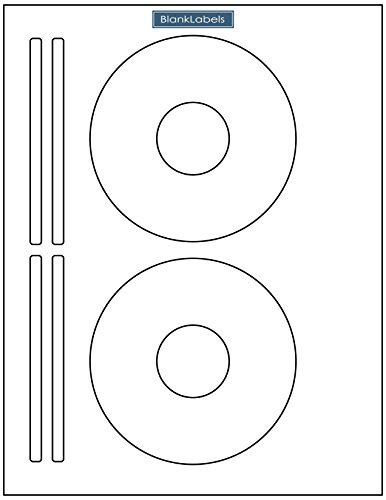 200 Cd/Dvd Labels Blank Labels Brand. Compatible 5931 Size Laser And Ink Jet Compatible Bright ...