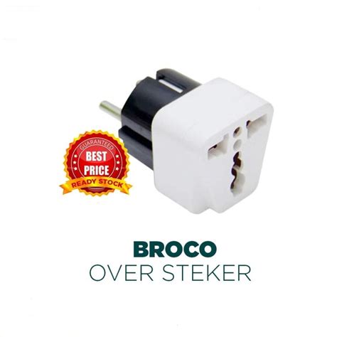 Jual OVER STEKER BROCO 13910 ADAPTOR KAKI 3 KE 2 TRAVEL ADAPTER