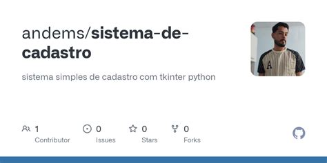 Github Andems Sistema De Cadastro Sistema Simples De Cadastro