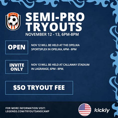 Soccer Tryouts Editable Template - Kickly