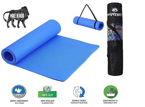 Non Slip Yoga Mat With Shoulder Strap And Carrying Bag High Density