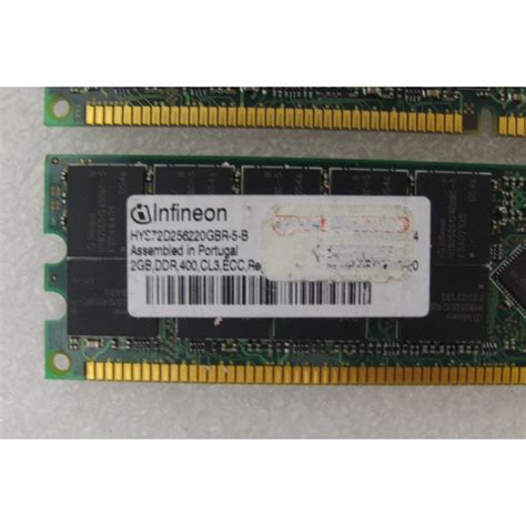 Mémoire 2gb Ddr400 Cl3 Reg Sun 371 1459 Infineon Hys72d25620gbr 5 B