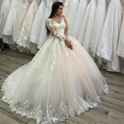 Lace Corset Ball Gown Wedding Dresses