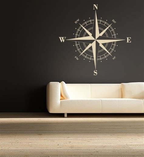 Compass Rose Nautical Vinyl Wall Decal Ideas Dormitorios Estilo