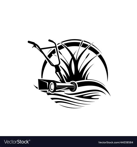 Lawn Mower Logo Royalty Free Vector Image Vectorstock