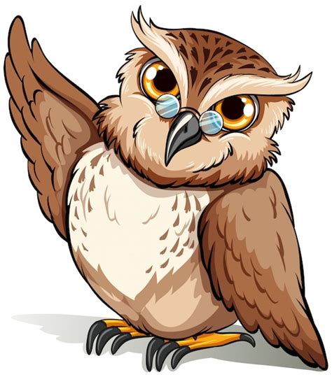 Premium Vector A Wise Owl