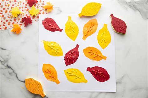 Leaf Sponge Painting - The Best Ideas for Kids