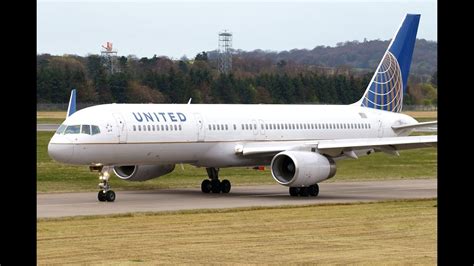 United Boeing 757 200 N48127 Impressive Rolling Take Off Runway 06 At