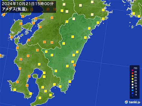 深瀬宮崎県の過去のアメダス2024年10月21日 日本気象協会 Tenkijp