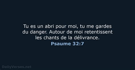 Psaume 32 7 Verset De La Bible BDS DailyVerses Net