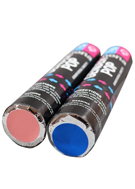 Mona Gender Reveal Confetti Cannon Pack Blue Pink Gender