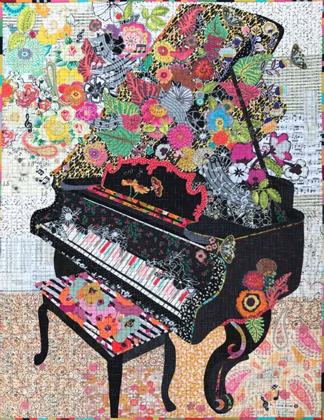 Piano Collage Quilt Pattern By Laura Heine