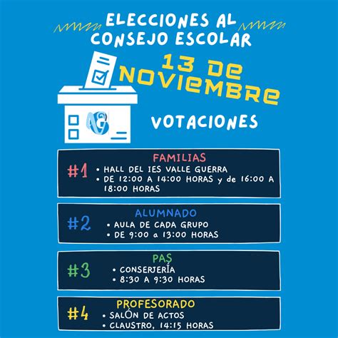 Convocatoria De Elecciones Al Consejo Escolar 24 25 IES Valle Guerra