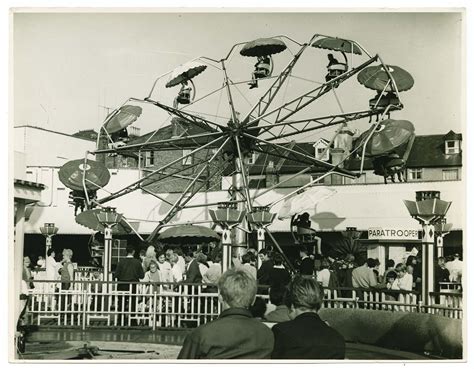 West Side Of Park Hurricane Jets Ride 20 May 1956 Paratrooper Ride The