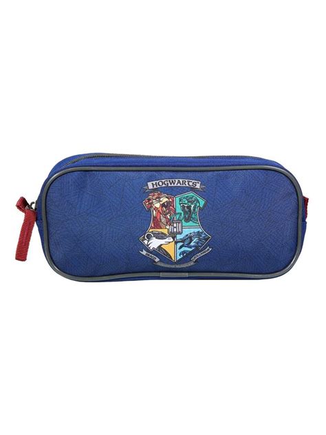 Trousse Scolaire Rectangulaire Harry Potter Bleu Bagtrotter Bleu