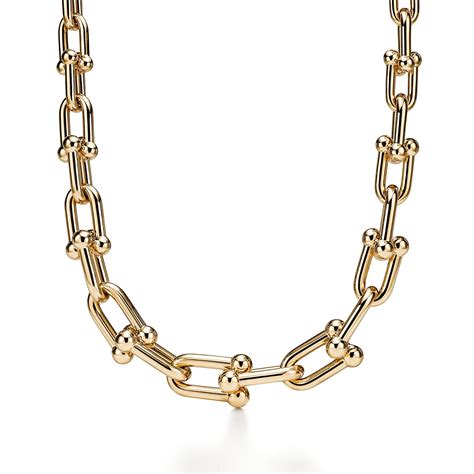 Tiffany HardWear Bold Graduated Link Necklace in Yellow Gold | Tiffany ...