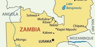 Kitwe Zambia map - Map of kitwe Zambia (Eastern Africa - Africa)