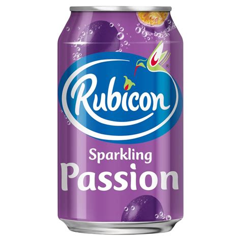 Rubicon Sparkling Passion Fruit Juice Soft Drink 330ml Bestway Wholesale