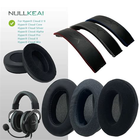 Nullkeai Replacement Earpads For Hyperx Cloud I Ii Core Silver Alpha