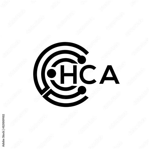 HCA letter technology logo design.HCA creative initials monogram vector letter logo concept.HCA ...