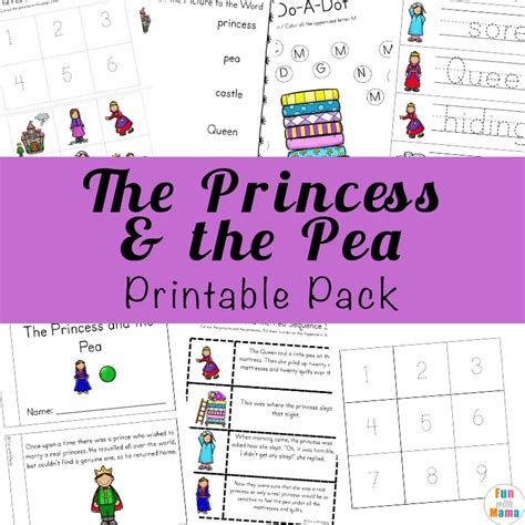 The Princess And The Pea Activities Fun With Mama Shop