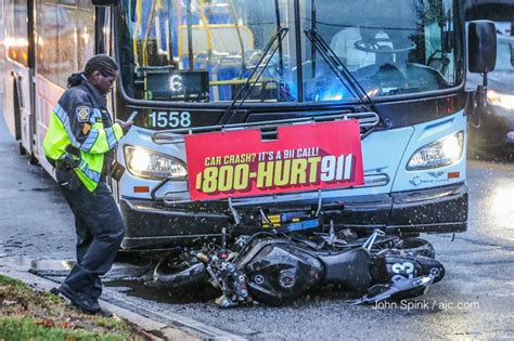 Motorcyclist Injured In Crash With Marta Bus In Dekalb County