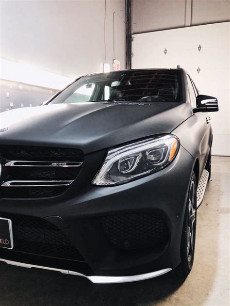 Matte Black Wrap Mercedes Gle Amg Aegis Paint Shield