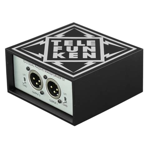 Telefunken TD 2 Passive Stereo DI Box Gear4music