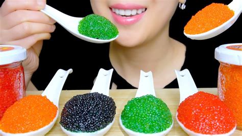 Asmr Tobiko Eggs Flying Fish Roe Extreme Eating Sounds Tracyn