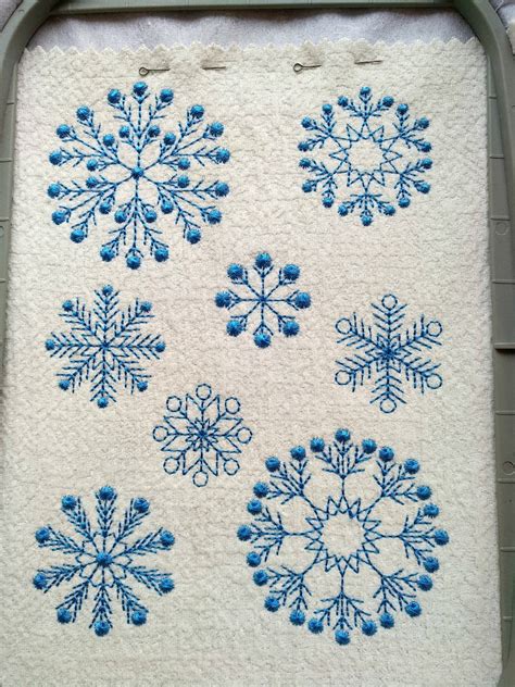 Embroidery Design Snowflake Embroidery Designs Winter Etsy