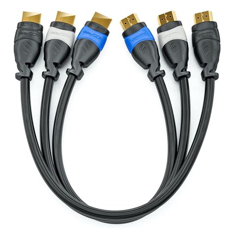 DeleyCON HDMI Kabel SET 3x 0 5m Kompatibel Zu HDMI 2 0a B 1 4a UHD