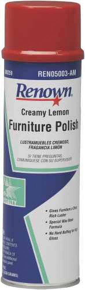 Renown Furniture Polish Creamy Lemon Aerosol Oz Per Each