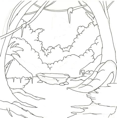 Jungle Background Drawing at GetDrawings | Free download