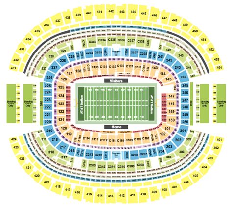 At T Stadium Seating Map For Concerts | Cabinets Matttroy