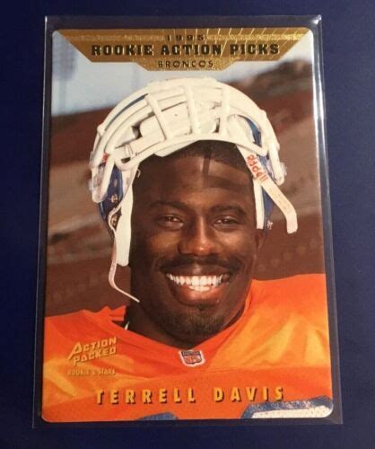 Action Packed Terrell Davis Rookie Rc Denver Broncos Super