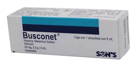 Busconet Solución Inyectable 20 Mg 2 5 G MercadoLibre