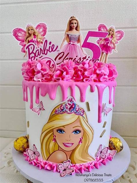 Pin By Marwa On Cadres Barbie Birthday Cake Doll Birthday Cake