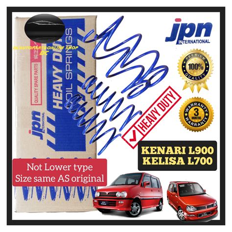 Jpn International Heavy Duty Coil Spring Perodua Kenari L Kelisa