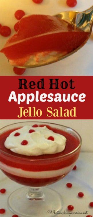 Red Hot Applesauce Jell O Salad Recipe Whats Cooking America