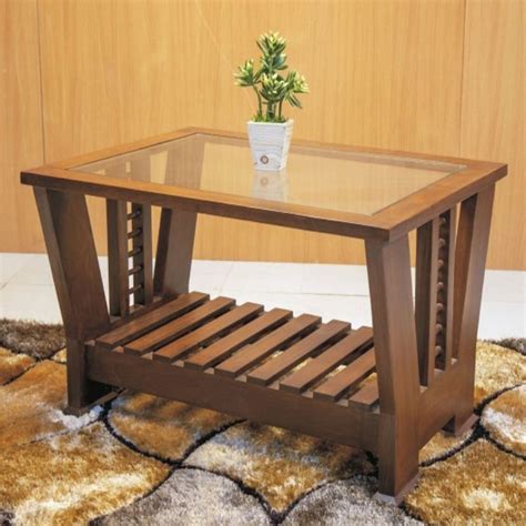 Rectangular Sheesham Wood Center Table Without Storage At Piece