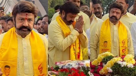 Nandamuri Balakrishna Visited NTR Ghat And Paid Respects On NTR S 28th